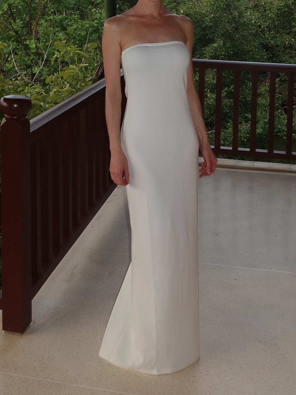 Na-kd Tube Strapless Maxi Dress White
